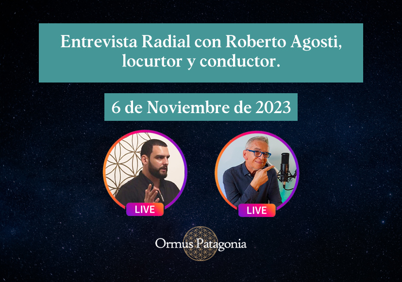 Entrevista Radial con Roberto Agosti,locurtor y conductor. 6 de Noviembre, 2023.