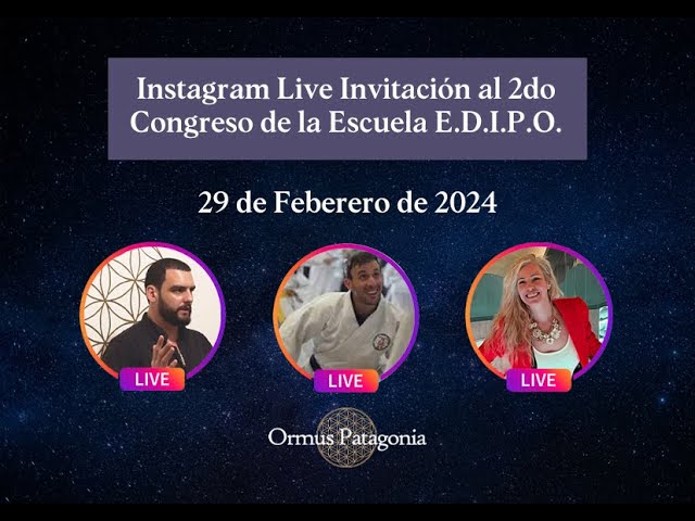 Live Invitación al 2do Congreso Mundial de la Escuela E.D.I.P.O, de Jose Luis Parise.