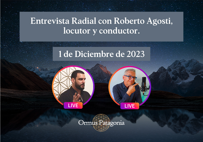 Entrevista Radial con Roberto Agosti, locutor y conductor. 1 de Diciembre, 2023.